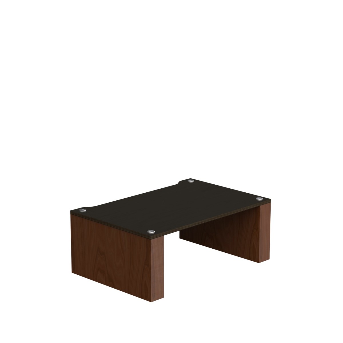 Stax 2G Shelf 220 Black Laminate Plywood/Natural Walnut